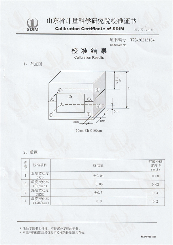 內蒙古康恩貝藥業(yè)有限公司圣龍分公司溫濕度檢定箱校準證書 (3).jpg